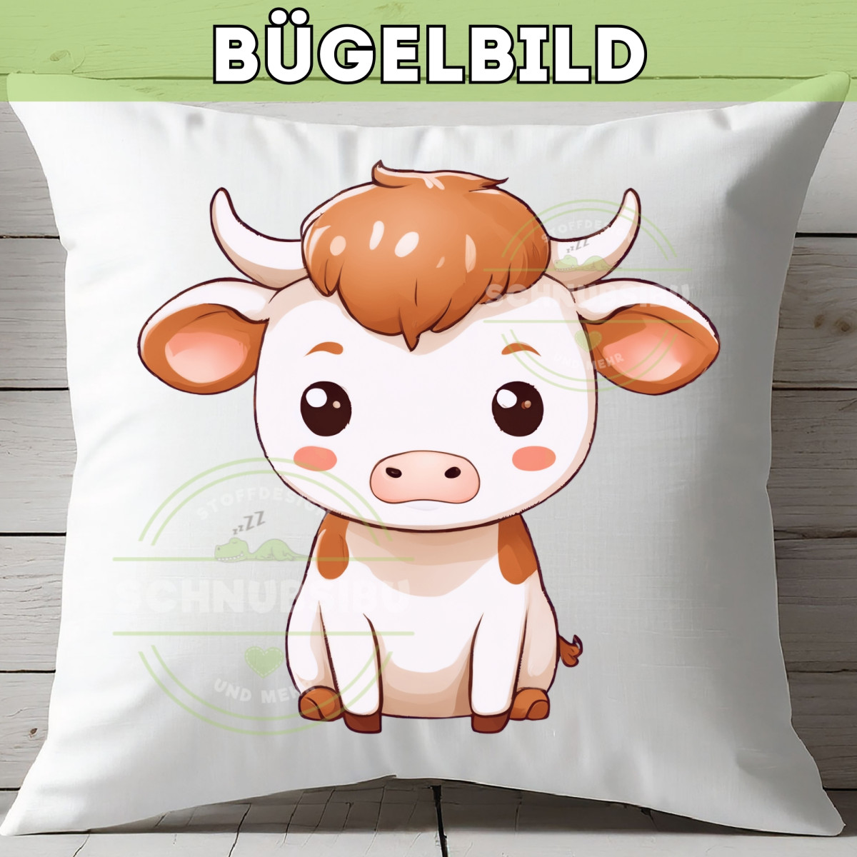 Bügelbild Kleine Kuh